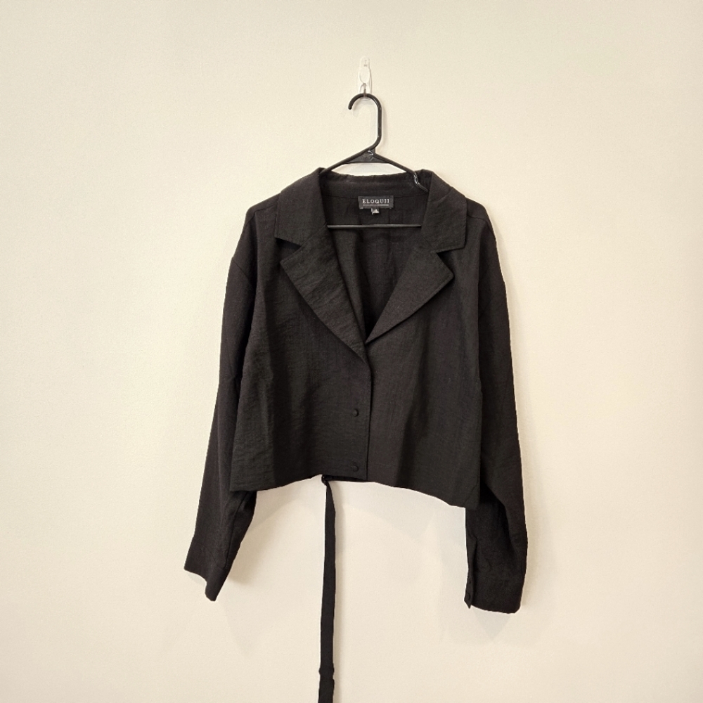 Eloquii Cropped Lightweight Jacket - image 1